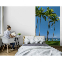 IN THE SHADE OF THE PALM TREES wall hanging