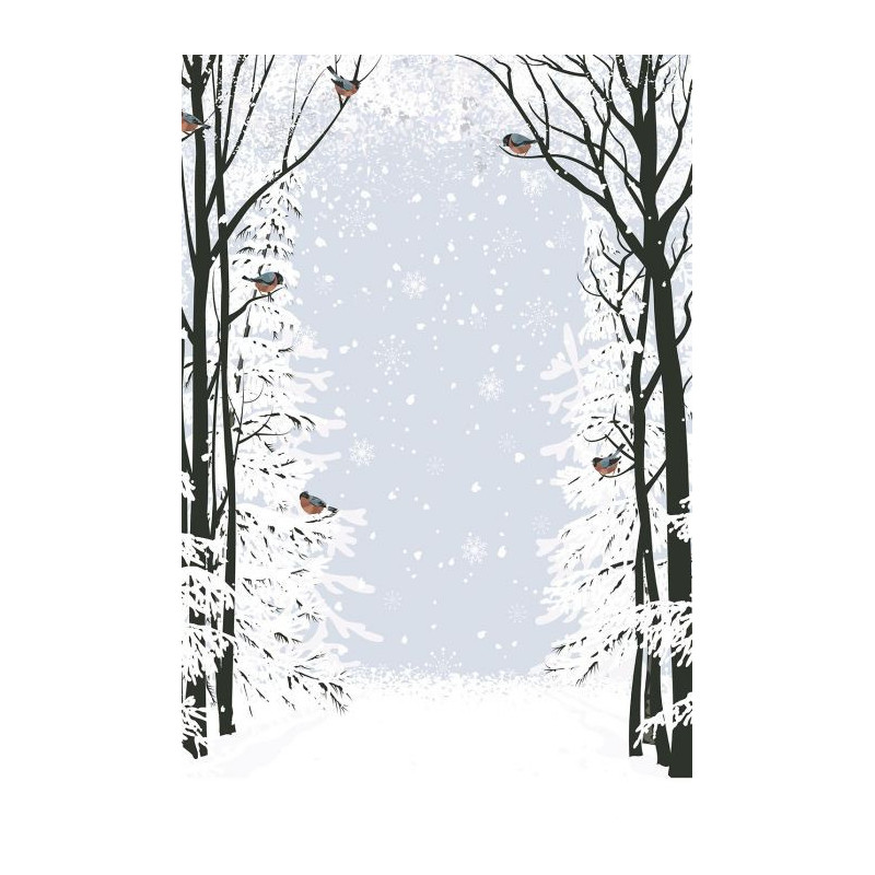 CHRISTMAS BIRDS wall hanging - Grey wall hanging