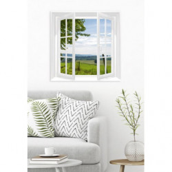 WINDOW ON THE COUNTRYSIDE Canvas print