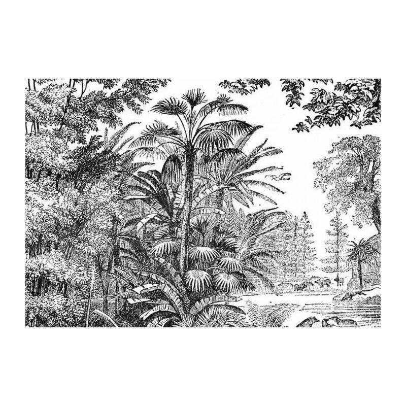 ANTIQUE ENGRAVING Canvas print - Corridor canvas print