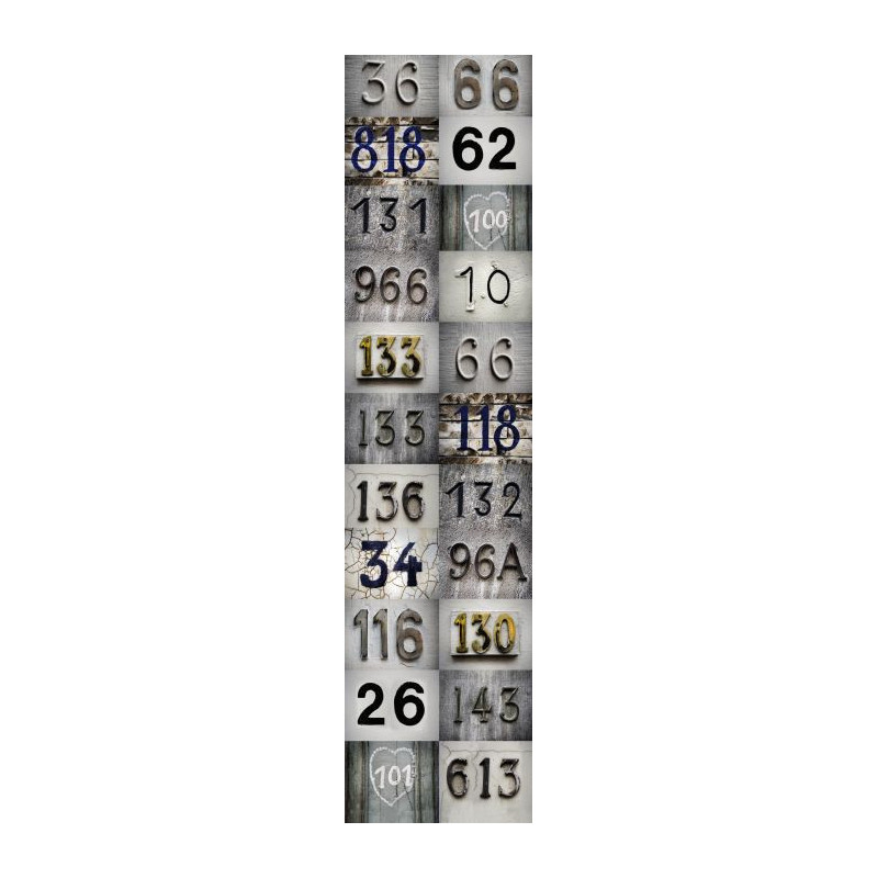 NUMBER wallpaper - Wall paper strip