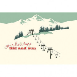 SKI LIFTS Wallpaper