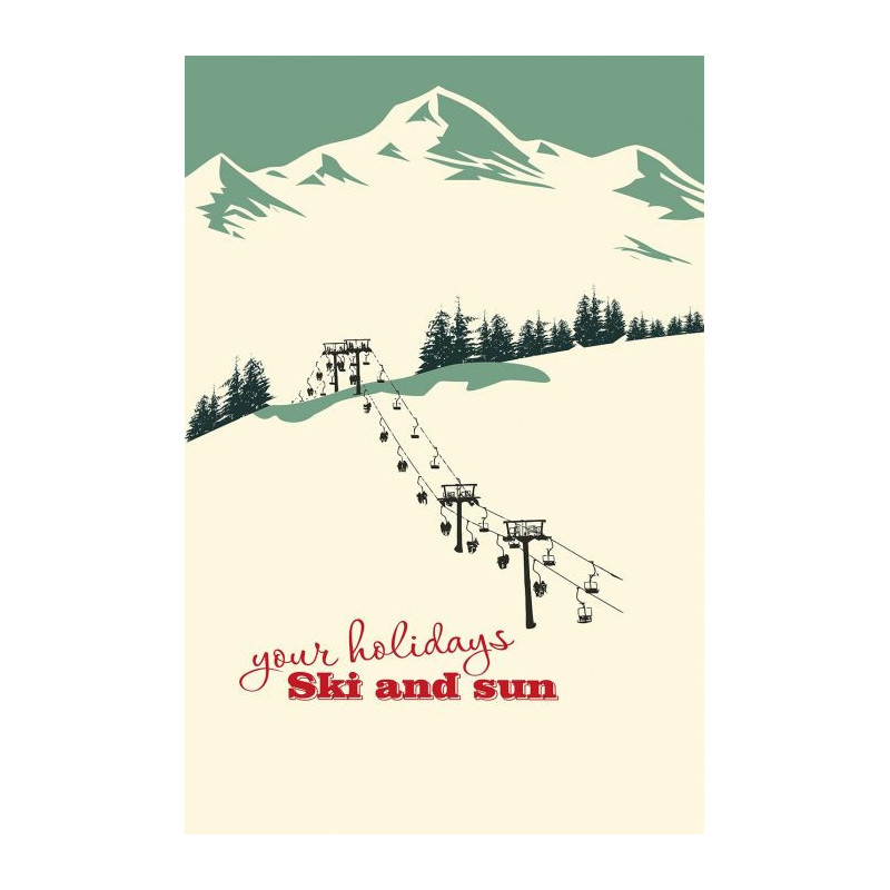 SKI LIFTS Wall hanging - Nature wall hanging