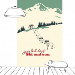 SKI LIFTS Wall hanging