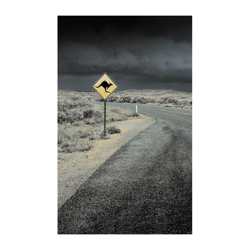 ROAD SIGN wall hanging - Grey wall hanging