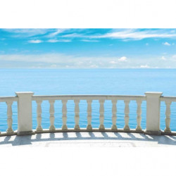 BALCONY ON THE SEA Wallpaper