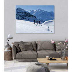 HIKING SKI canvas print