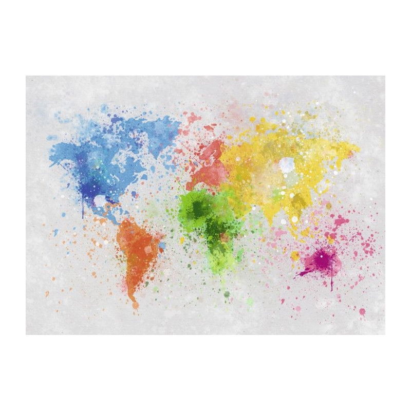 SPLASH THE WORLD Canvas print - World map canvas print