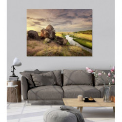 STONE ALONE canvas print