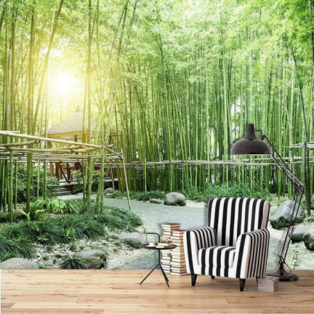 GREEN BAMBOO TREES Poster