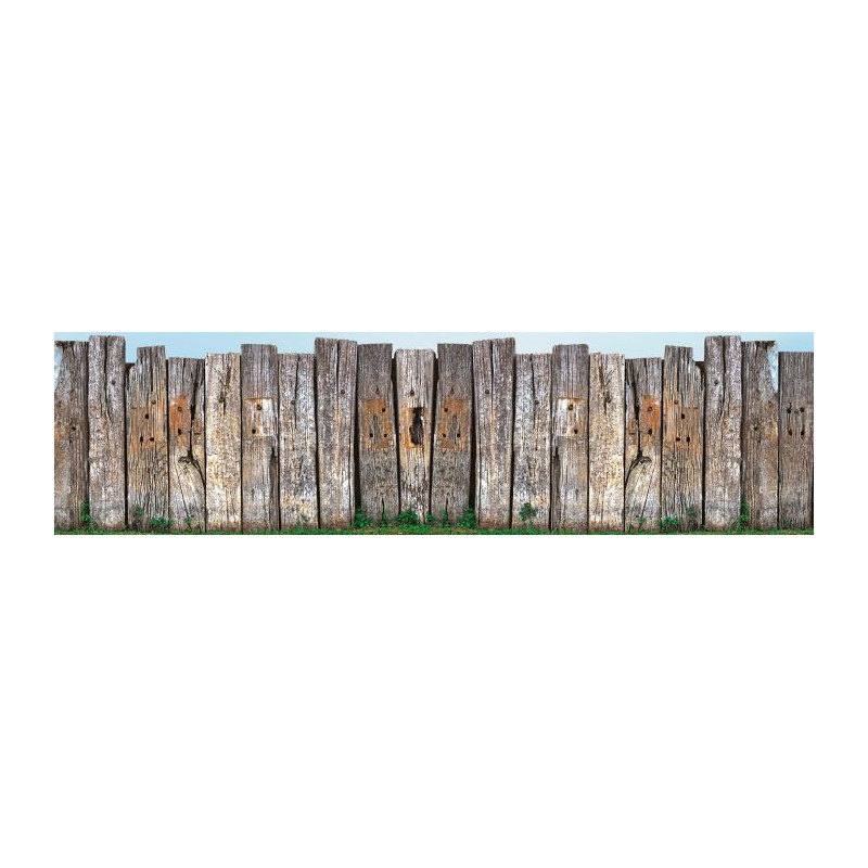 WOODEN WALL Privacy screen - Trompe l oeil privacy screen