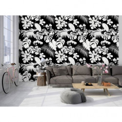 TROPICAL BLACK AND WHITE wallpaper