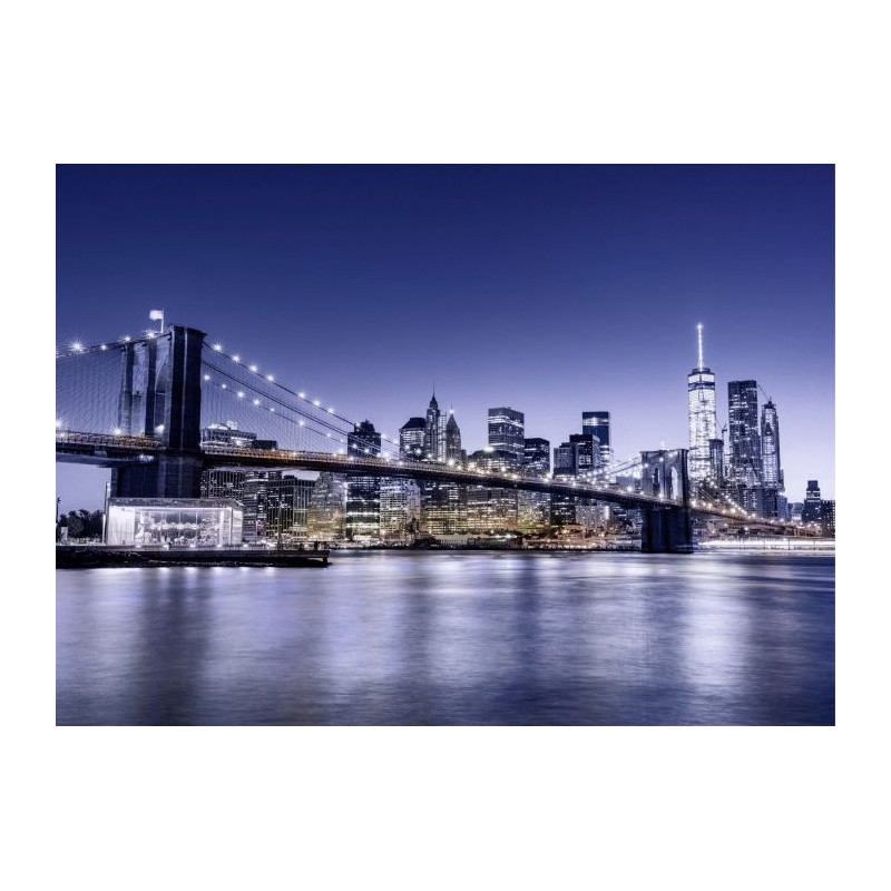 BLUE BROOKLYN BRIDGE Canvas print - Xxl canvas prints