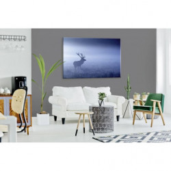 BLUE MISTY DEER canvas print