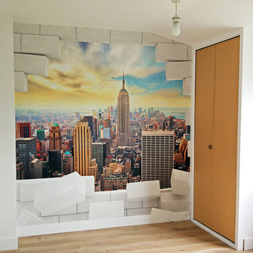 'Break Manhattan' wallpaper in our customer's home