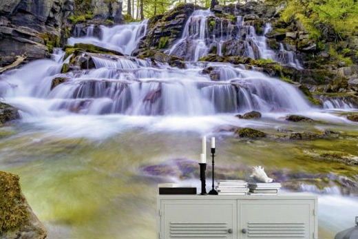 Waterfall in nature Wall decoration