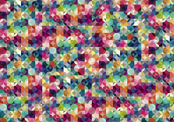 Design wallpaper with colourful pattern